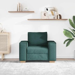 Canapé Fauteuil Vert Foncé 100x78x84 cm Tissu 618225618225