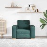 Canapé Fauteuil Vert Foncé 100x78x84 cm Tissu 618225618225