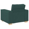 Canapé Fauteuil Vert Foncé 100x78x84 cm Tissu 618225618225
