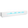 Meuble TV avec lumières LED Blanc 300x35x40 cm 618230618230