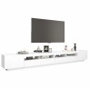 Meuble TV avec lumières LED Blanc 300x35x40 cm 618230618230