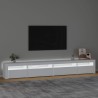 Meuble TV avec lumières LED Blanc 270x35x40 cm 618231618231