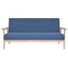 Ensemble de canapé 2 pcs Tissu bleu 618235618235