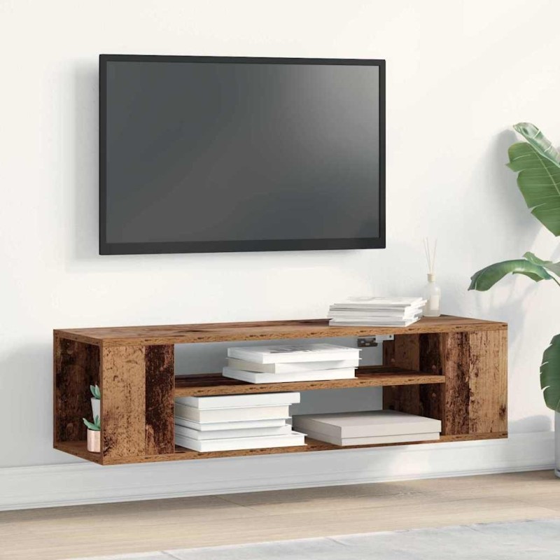 Meuble TV Bois ancien 100 x 30 x 26,5 cm Bois d'ingénierie 618236618236