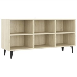 Meuble TV avec pieds en métal Chêne sonoma 103,5x30x50 cm 618237618237