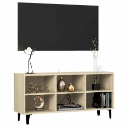 Meuble TV avec pieds en métal Chêne sonoma 103,5x30x50 cm 618237618237
