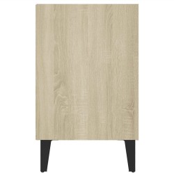 Meuble TV avec pieds en métal Chêne sonoma 103,5x30x50 cm 618237618237