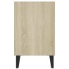 Meuble TV avec pieds en métal Chêne sonoma 103,5x30x50 cm 618237618237