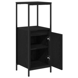 Meuble de salle de bain avec étagères chêne noir 36x35x95 cm 618239618239