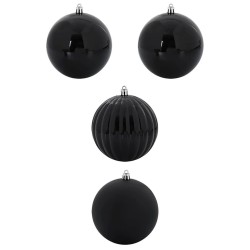 Ensemble de Boules de Noël XXL 4 pc Noir Plastique 618240618240