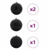 Ensemble de Boules de Noël XXL 4 pc Noir Plastique 618240618240