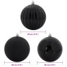 Ensemble de Boules de Noël XXL 4 pc Noir Plastique 618240618240