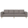 Canapé de salon Taupe 250 x 77 x 76 cm Polyester 618245618245