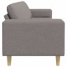 Canapé de salon Taupe 250 x 77 x 76 cm Polyester 618245618245