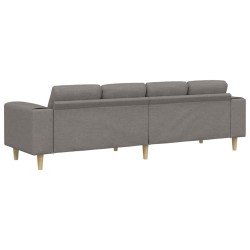 Canapé de salon Taupe 250 x 77 x 76 cm Polyester 618245618245