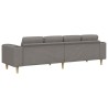 Canapé de salon Taupe 250 x 77 x 76 cm Polyester 618245618245