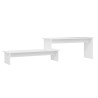 Meuble TV Blanc 180x30x43 cm Aggloméré 618246618246