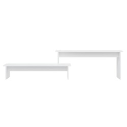 Meuble TV Blanc 180x30x43 cm Aggloméré 618246618246