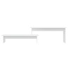 Meuble TV Blanc 180x30x43 cm Aggloméré 618246618246