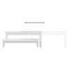 Meuble TV Blanc 180x30x43 cm Aggloméré 618246618246