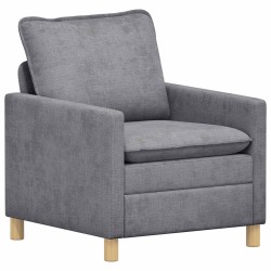 Ensemble de Canapés 2 pcs Gris clair Polyester 618250618250
