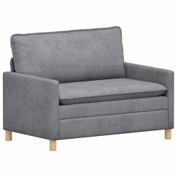 Ensemble de Canapés 2 pcs Gris clair Polyester 618250618250