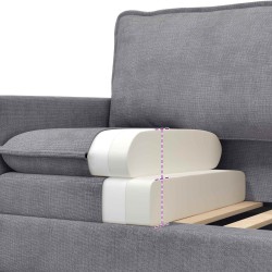 Ensemble de Canapés 2 pcs Gris clair Polyester 618250618250