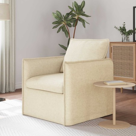 Canapé Crème 75 x 82 x 85 cm tissu 618253618253