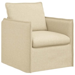 Canapé Crème 75 x 82 x 85 cm tissu 618253618253