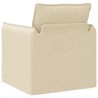 Canapé Crème 75 x 82 x 85 cm tissu 618253618253