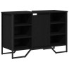 Meuble de Lavabo de Salle de Bain Chêne noir 91 x 35 x 60 cm 618256618256