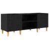 Meuble à vinyles Chêne noir 121 x 38 x 48 cm Bois d'ingénierie 618257618257
