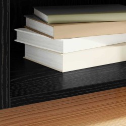 Meuble à vinyles Chêne noir 121 x 38 x 48 cm Bois d'ingénierie 618257618257