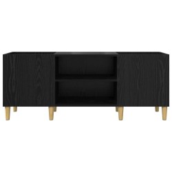 Meuble à vinyles Chêne noir 121 x 38 x 48 cm Bois d'ingénierie 618257618257