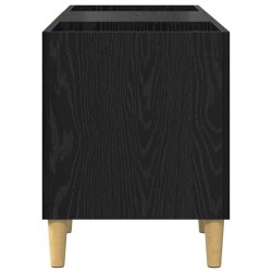 Meuble à vinyles Chêne noir 121 x 38 x 48 cm Bois d'ingénierie 618257618257