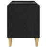 Meuble à vinyles Chêne noir 121 x 38 x 48 cm Bois d'ingénierie 618257618257
