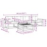 Ensemble de canapés d'extérieur 4 pcs Blanc et anthracite 618261618261