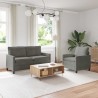 Ensemble de Canapés 2 pcs Gris clair Tissu 618262618262