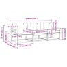 Ensemble de canapés d'extérieur 3 pcs Blanc et crème Polyester 618267618267