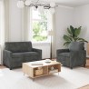 Ensemble de Canapés 2 pcs Gris clair Polyester 618272618272