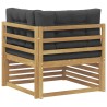 Canapé d'angle extérieur Bois d'Acacia Massif Blanc 618277618277