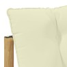 Ensemble de canapés d'extérieur 3 pcs Blanc et crème Polyester 618279618279