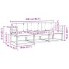 Ensemble de canapés d'extérieur 3 pcs Blanc et crème Polyester 618279618279