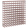 Casier à bouteilles pour 120 bouteilles Marron Bois pin solide 618281618281