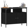 Meuble de Lavabo de Salle de Bain Chêne noir 80 x 30 x 60 cm 618284618284