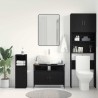 Meuble de Lavabo de Salle de Bain Chêne noir 80 x 30 x 60 cm 618284618284