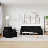 Ensemble de Canapés 2 pcs Noir 201 x 80 x 85 cm tissu 618290618290