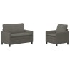 Ensemble de Canapés 2 pcs Gris clair Tissu 618291618291