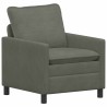 Ensemble de Canapés 2 pcs Gris clair Tissu 618291618291
