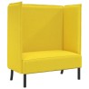 Canapé à Haut Dossier 101cm Jaune clair tissu 618302618302